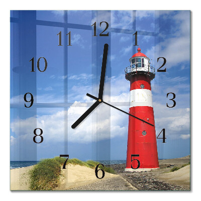Horloge murale carrée Phare