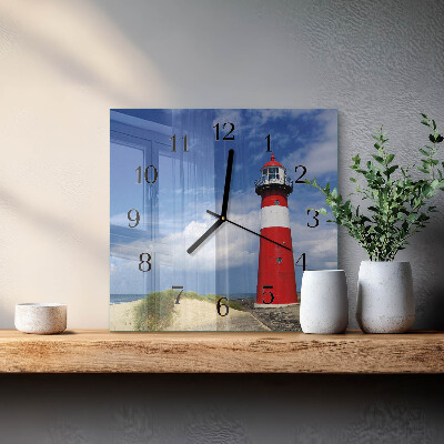 Horloge murale carrée Phare