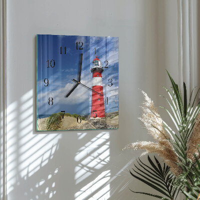 Horloge murale carrée Phare