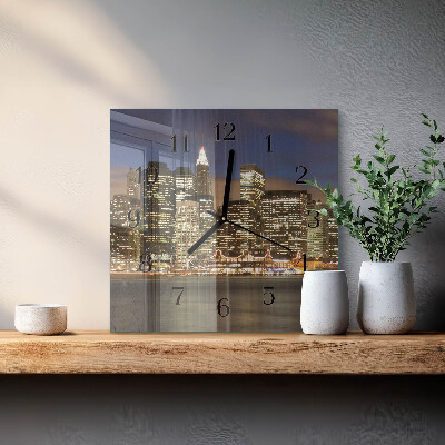 Horloge murale carrée Horizon