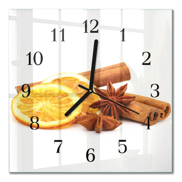 Horloge murale carrée Vanille au citron