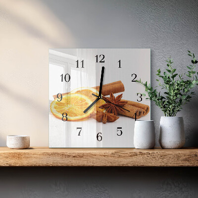 Horloge murale carrée Vanille au citron