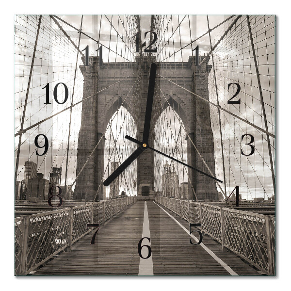 Horloge murale carrée Pont