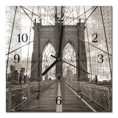 Horloge murale carrée Pont