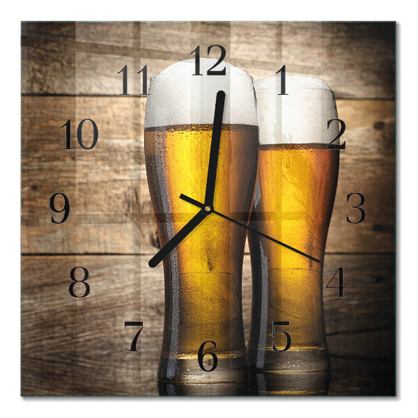 Horloge murale carrée Bière
