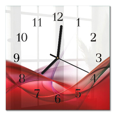 Horloge murale carrée Abstraction