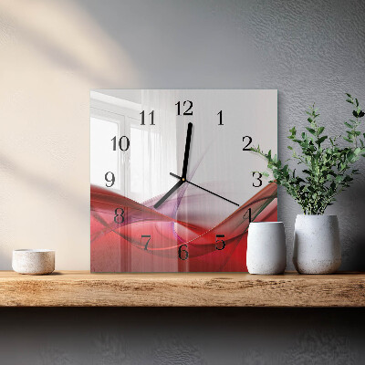 Horloge murale carrée Abstraction