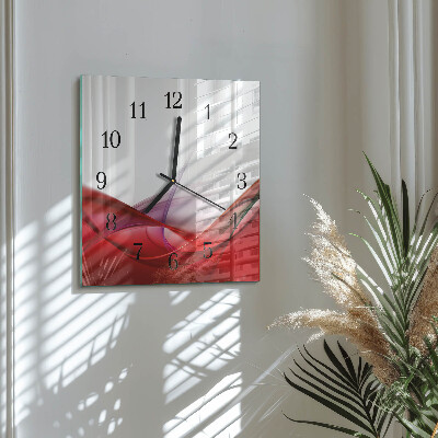Horloge murale carrée Abstraction