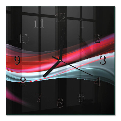 Horloge murale carrée Abstraction