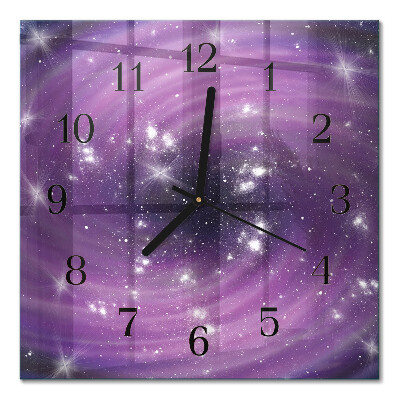 Horloge murale carrée Abstraction