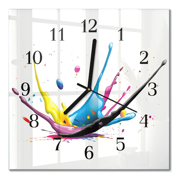 Horloge murale carrée Couleur