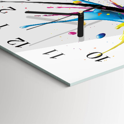 Horloge murale carrée Couleur