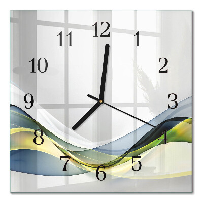 Horloge murale carrée Abstraction