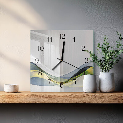 Horloge murale carrée Abstraction
