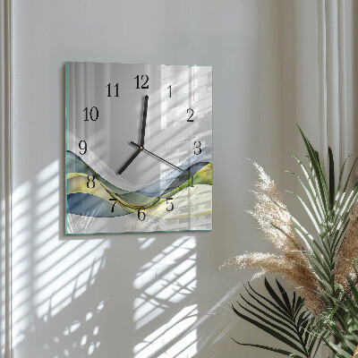 Horloge murale carrée Abstraction
