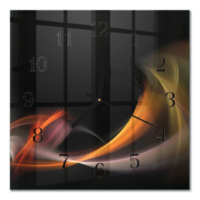 Horloge murale carrée Abstraction