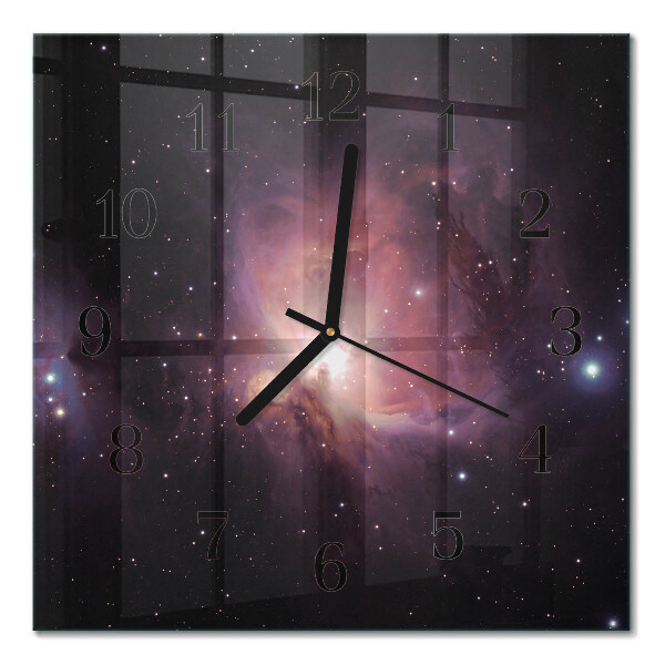 Horloge murale carrée Cosmos