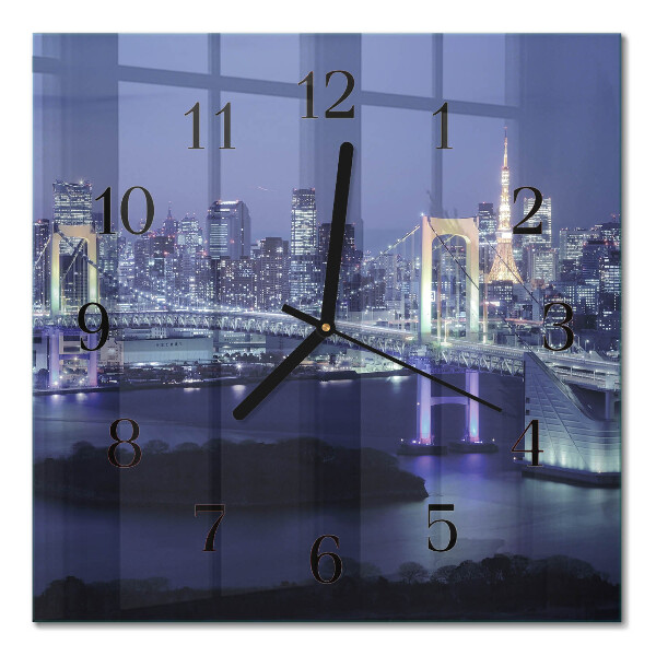 Horloge murale carrée Pont