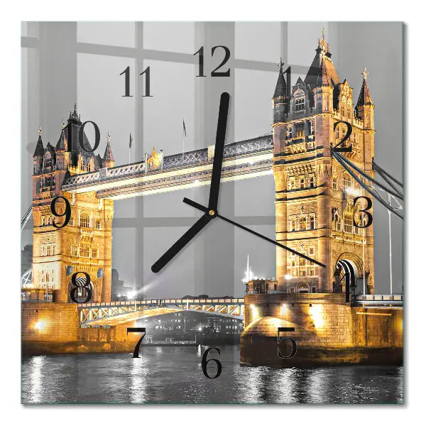 Horloge murale carrée Tower bridge