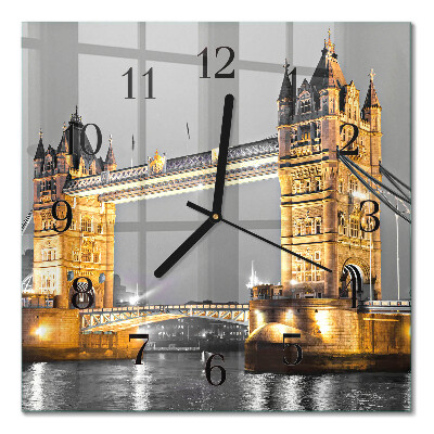 Horloge murale carrée Tower bridge