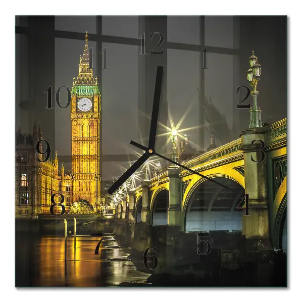 Horloge murale carrée Londres