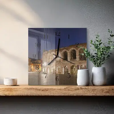 Pendule carrée en verre Veilleuse