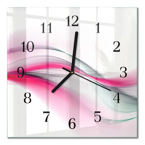 Horloge murale carrée Abstraction