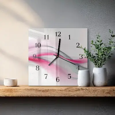 Horloge murale carrée Abstraction
