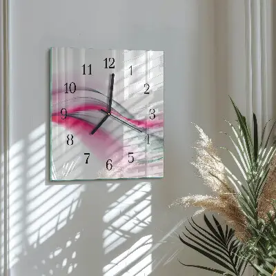 Horloge murale carrée Abstraction