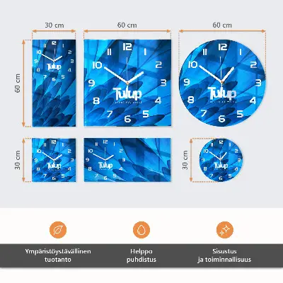 Horloge murale carrée Abstraction