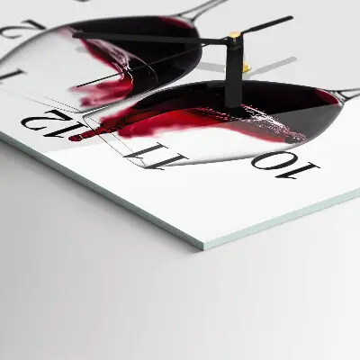 Horloge murale carrée Vin