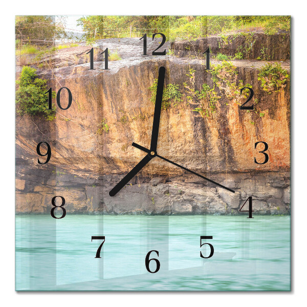 Horloge murale carrée Falaise