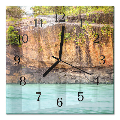 Horloge murale carrée Falaise