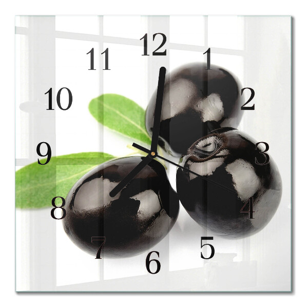 Horloge murale carrée Olives