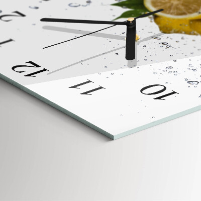 Horloge murale carrée Citrons