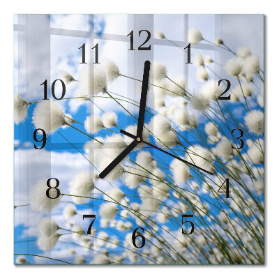 Horloge murale carrée Coton
