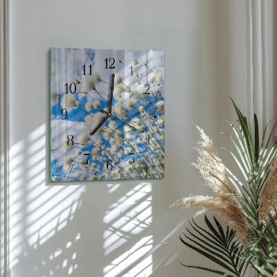 Horloge murale carrée Coton