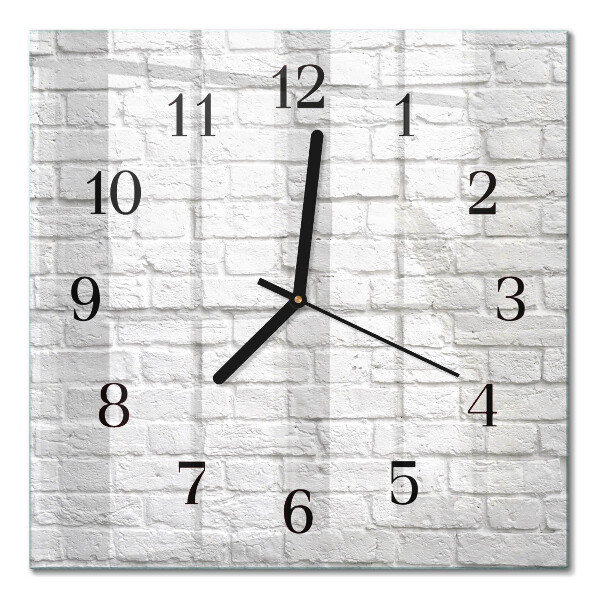 Horloge murale carrée Brique
