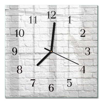 Horloge murale carrée Brique
