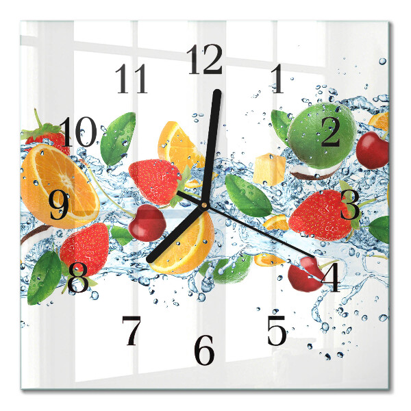 Horloge murale carrée Fruit