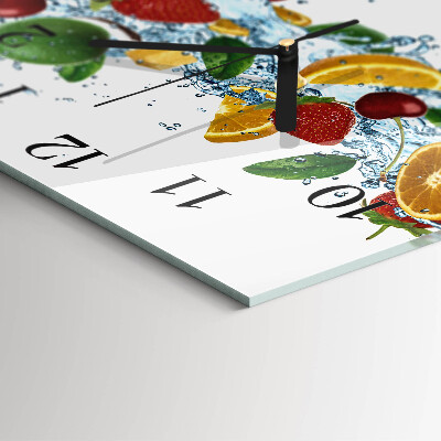 Horloge murale carrée Fruit