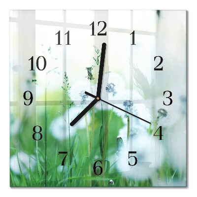 Horloge murale carrée Prairie