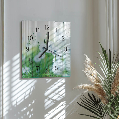 Horloge murale carrée Prairie