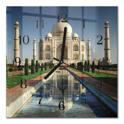 Horloge murale carrée Taj mahal