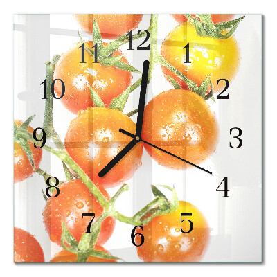 Horloge murale carrée Tomates