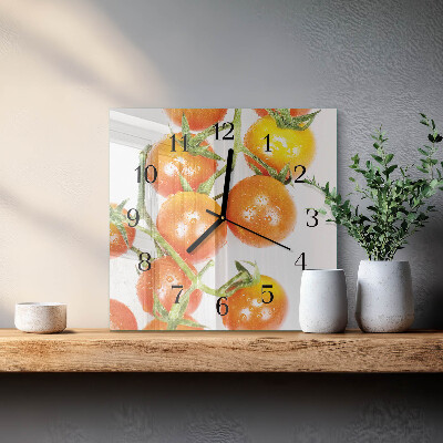 Horloge murale carrée Tomates
