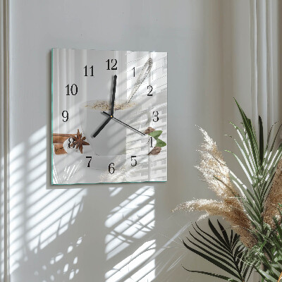 Horloge murale carrée Une tasse d'anis
