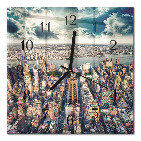 Horloge murale carrée New york