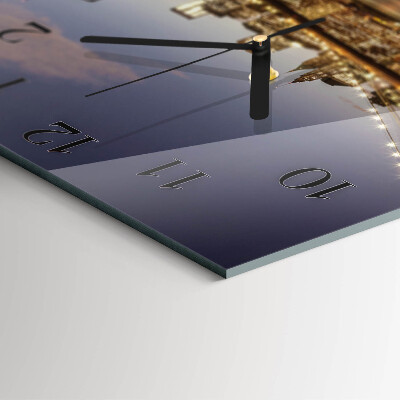 Pendule carrée en verre Veilleuse