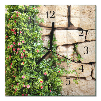 Horloge murale carrée Pierres de la nature